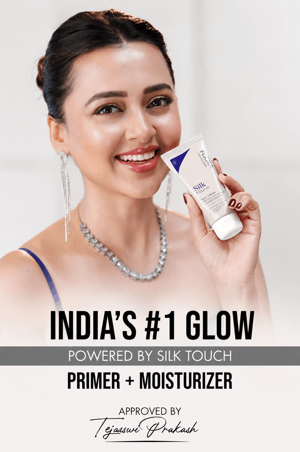 Flicka Silk Touch 3-in-1 Foundation Primer Moisturizer with SPF | Pore Blurring