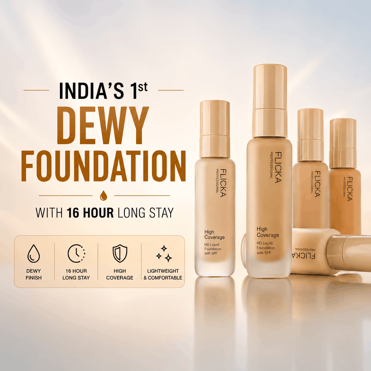 FLiCKA HD Dewy Liquid Foundation